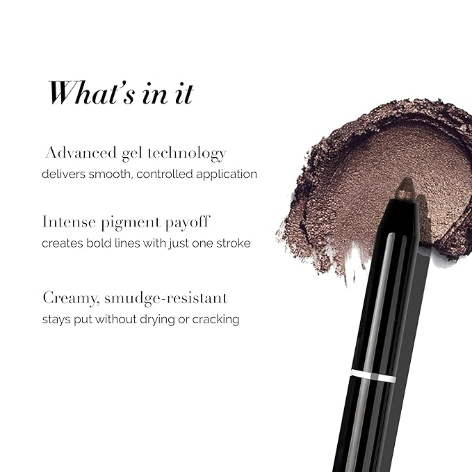 DLUX PROFESSIONAL Gel Eyeliner - 4g Stick Eye liner, Waterproof Pencil Gel Liner, Smooth Cream Eye shadow, Smudge-Free, Long-Lasting, Intense Colours, Easy To Use Korean Cosmetic
