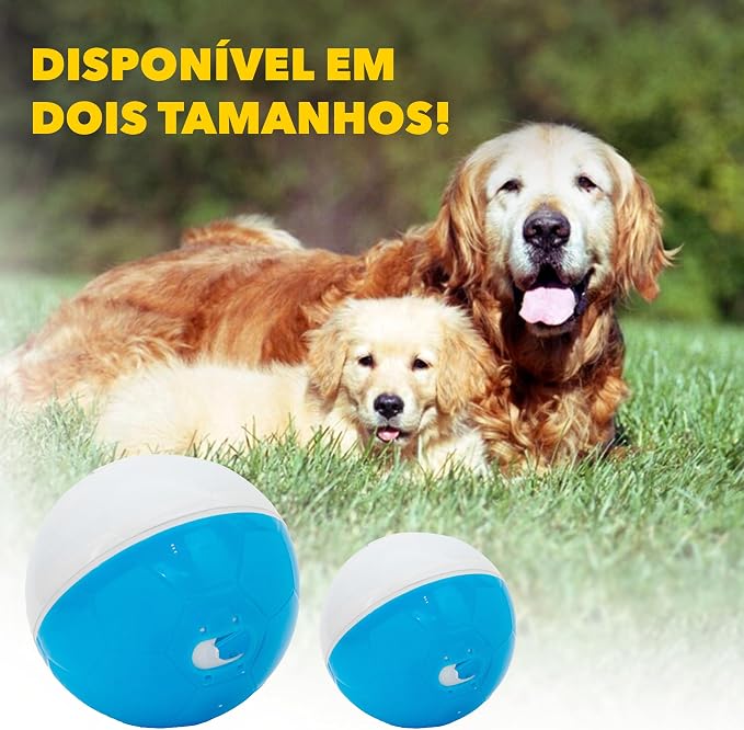 amicus - Crazy Ball Treat Dispenser - Pets Treat Ball - Interactive Treat Dispensing PetsToy - Pets Enrichment Toys - Pets Toys to Keep Them Busy - Slow Feeder - 300g/10.5 oz - White/Blue