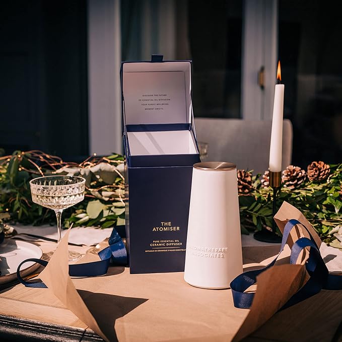 Aromatherapy Associates Atomizer and De-Stress Essential Oil (.33 fl oz) Collection. Waterless, Portable Essential Oil Diffuser with a Calming Blend to Find Clarity