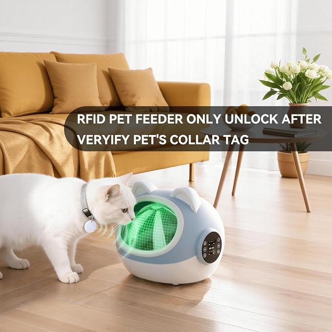 RFID Cat Collar Tag for RFID Cat Feeder, Pet Feeder Collar Accessory for Selective Feeding