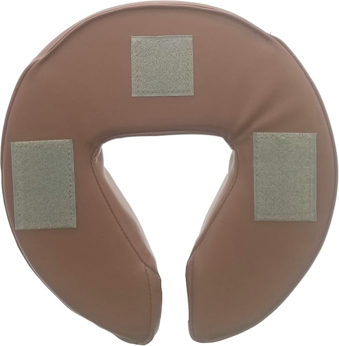 Royal Massage Universal Memory Foam Face Cradle Cushion for Massage Tables – Ergonomic U-Shaped Headrest Pillow with Soft, Easy-Clean PU Leather – Spa & Salon Replacement (Chocolate)