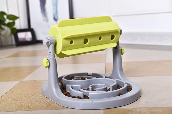 Pet Life ® Roto Paw IQ Training Interactive Slow-Feeding and Rotating Dog Feeder Toy