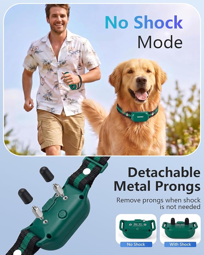 PATPET Dog Shock Collar with Remote Control - 4000FT Safe Training Collar
