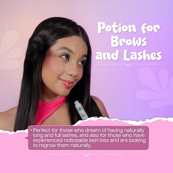 Kaba Eyelash Growth Serum for Longer, Thicker & Stronger Eyelashes with Essential Oils. Dermatologist Tested. Includes Makeup Remover Oil - Improved Formula