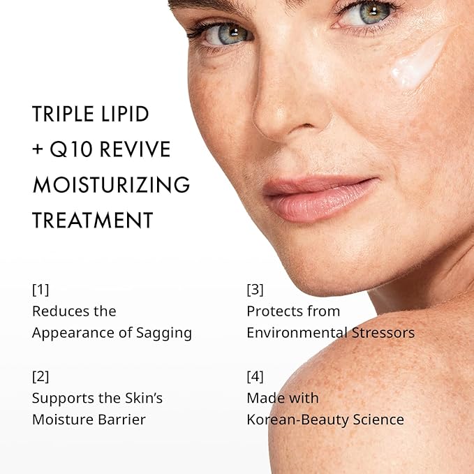 depology Triple Lipid+Q10 Facial Moisturizer | Daily Face Cream with Ceramides and Niacinamide for All Skin Types | Hydrating Face Moisturizer Targets Signs of Skin Stress | 1.69 fl oz