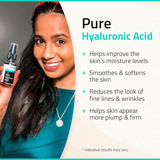 YEOUTH Pure Hyaluronic Acid Serum for Face 99% for Dry & Dull Skin, Hydrating Hyaluronic Acid Face Serum for Women & Men, Facial Care For All Skin Types 2oz