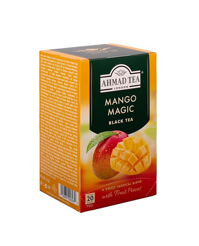 Ahmad Teas - Mango Black Tea 1.4oz - 20 Tea Bags (Pack of 2)