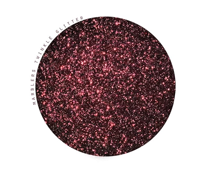MARBLERS Twinkle Face & Body Glitter [Sangria] 0.18oz (5g) | Fine | Non-Toxic | Vegan | Cruelty-Free | Festival, Rave & Party Makeup | Eye, Hair, Nail Polish, Eyeshadow | Nail Art | Gel Nail