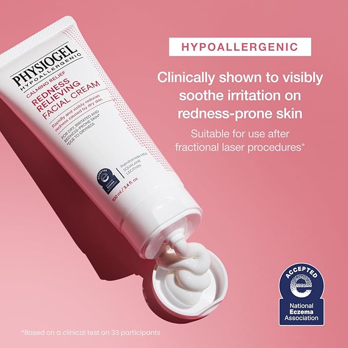 Physiogel Redness Reducing Cream – Ceramide Moisturizer for Dry, Sensitive & Redness-Prone Skin, Repairs Skin Barrier, Dermatologist-Tested, Fragrance-Free, Korean Skincare, 3.4 fl oz