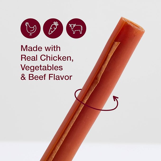 SmartBones SmartSticks Rawhide-Free Dog Treats, Real Beef, 10 Count | With With Real Beef & Chicken, Easy To Digest Chew, Vitamin & Mineral Enriched, Helps Maintain Healthy Teeth, For Small Dogs