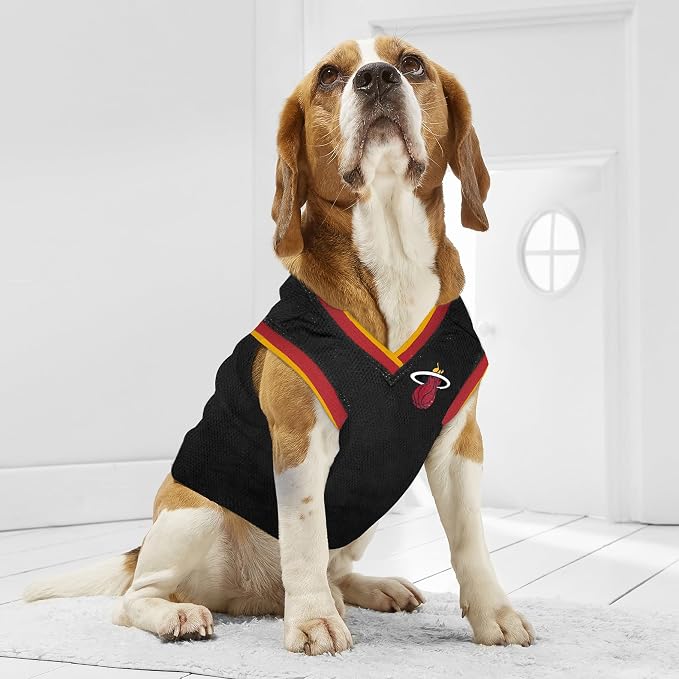 Pets First HEA-4047-XL Miami Heat Basketball Mesh Jersey