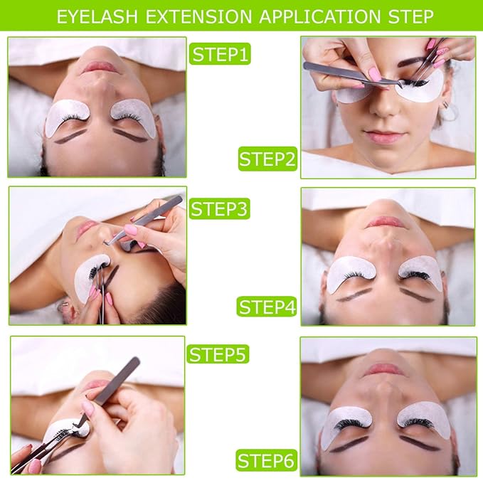 Eye Pads Lash Extensions Kit, 110 Pairs Hydrogel Patch Gel Pad Beauty Makeup Tool for Under Eyes Eyelash Extension