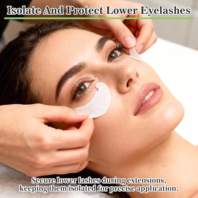 50 Eye Pads Lash Extensions - Thickened Under Eye Patches Hydrogel Eyepads for Extensions Lash Eyepads Bulk Parches Para PestañAs Eyelash Gel Pads Eyelash Tech Must Haves Eyepads Accessories