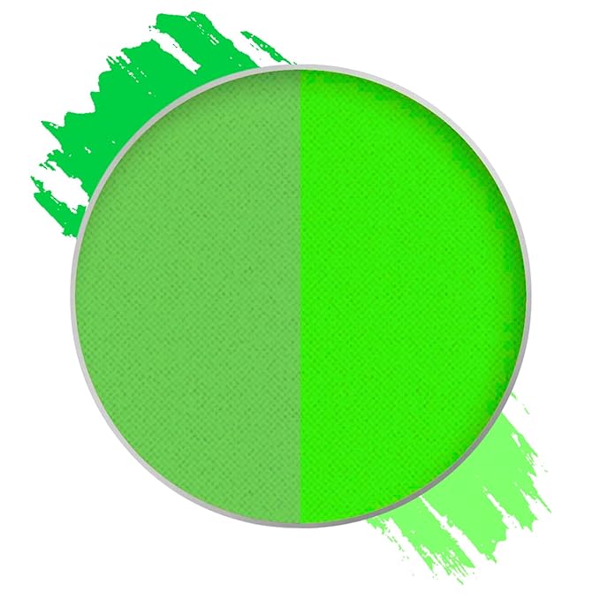 Mehron Paradise FX UV Neon Glow – Martian – Neon Green/Green UV 0.25 oz | Pro Water-Activated Shimmer Paint for Raves, Costumes, SFX, Halloween, Stage, Screen, Theater & Cosplay