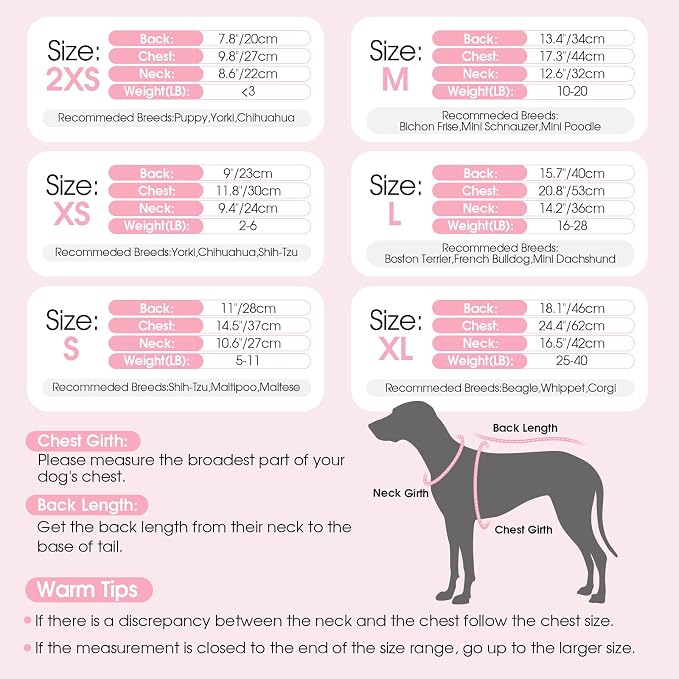 Dog Sweater Dress Plaid Knitwear for Small Medium Dogs Warm Puppy Pet Turtleneck Stretch Pullover Cute Fall Winter Vest Clothes with Leash Hole for Christmas (Pink, L)