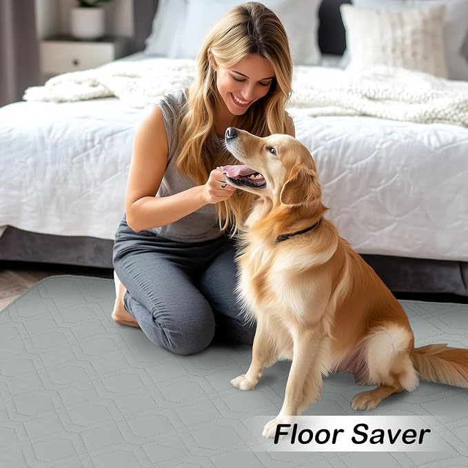 Waterproof Dog Bed Blanket - Soft Pet Blanket & Sofa Cover for Dogs | Reversible Washable Furniture Protector, Couch Covers for Pets (40x50 Inch, Grey/Dark Grey)
