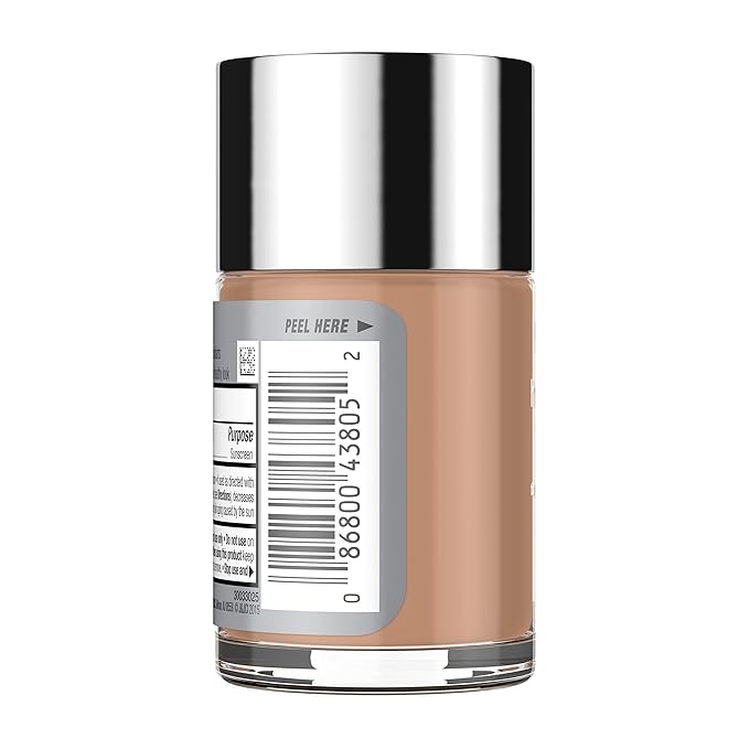 Neutrogena Healthy Skin Liquid Makeup Foundation with Broad Spectrum SPF 20 Sunscreen, Medium Coverage Foundation with Nourishing Pro-Vitamin B5, Chestnut 135, 1 fl. oz