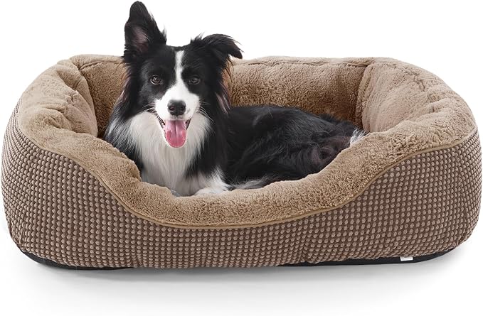 Dog Bed Medium Size, Orthopedic Warming Soft Calming Sleeping Durable with Anti-Slip Bottom