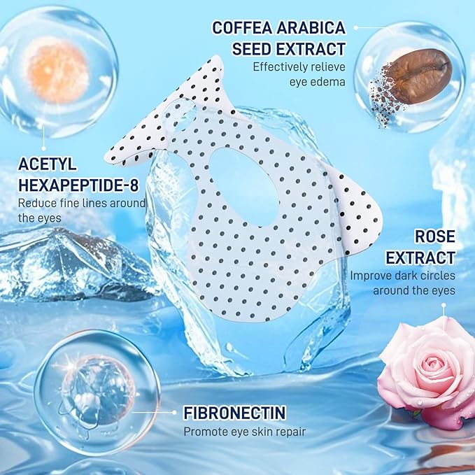 Under Eye Patches for Dark Circles, Eye Patches for Puffy Eyes and Dark Circles, Parches Para Ojeras - Skin Care Deep Hydrating & Firming Eye Treatment