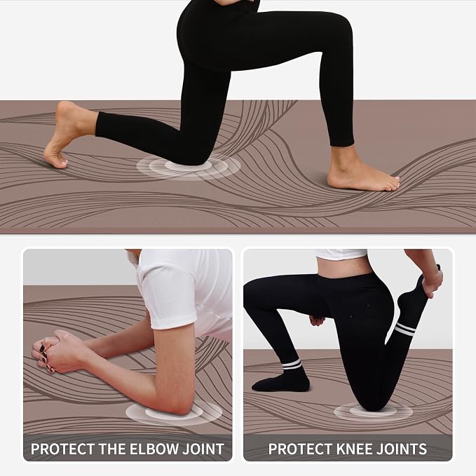 PAIDU Large Yoga Mat-72’x36’x0.4’ Extra Width ＆ Thick,Comfortable,Non-Slip Exercise Mat-Works Great on All Floor for Stretching,Yoga Studio,Gym or Home Workouts