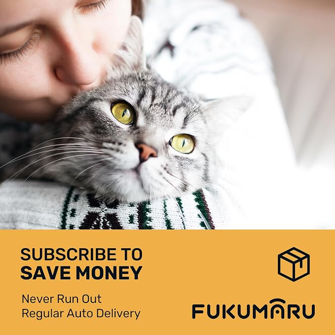 FUKUMARU Tofu Cat Litter, Soybean Fiber & Corn Starch Pellets, 32lb | White Pellets for Easy Spotting, Plant-Based Ingredients, Odor Control, Low Dust, Fast Clumping