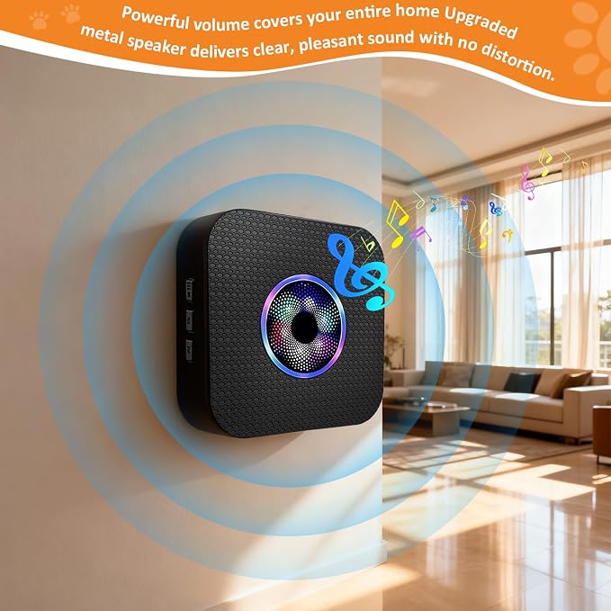 Ownpets Wireless Dog Doorbell 1000Ft 55 Melodies Dual Button
