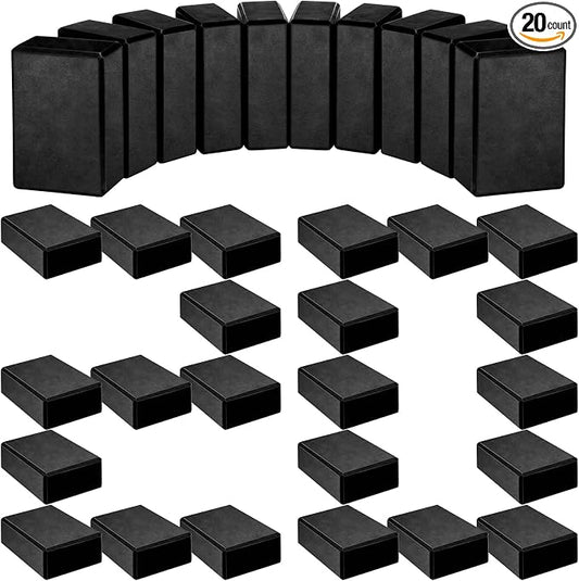 20 Pcs Foam EVA Yoga Blocks - High Density Non Slip Supportive Foam Blocks - Lightweight Black Yoga Bricks - Props for Women, Men, Beginners, Pilates, Meditation