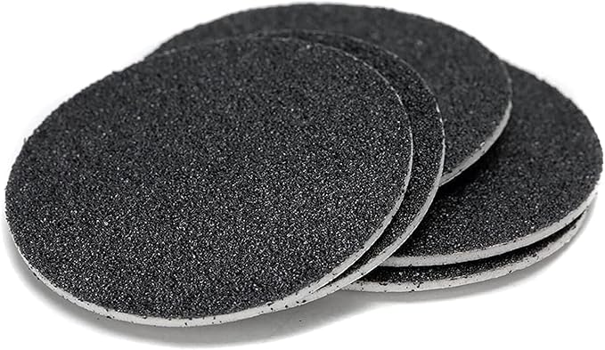 MOWLIE 60pcs Replaceable Sandpaper Refill Discs for Electric Foot File Callus Remover Hard Dry Dead Skin Removal (pink10)