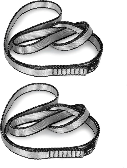 18MM Nylon Climbing Sling Runner 23KN CE2008/EN566 Strong Webbing Straps for Rock Climbing,Mountaineering, Rappelling, Swing, Yoga Hammock etc