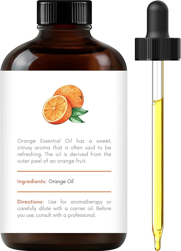 Handcraft Blends Bright & Balanced Set: Frankincense and Orange Essential Oils – (2 x 4 Fl Oz) – 100% Pure & Natural – for Diffuser, Aromatherapy, and DIY Projects