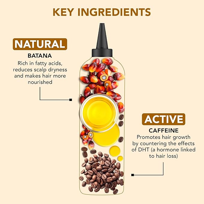 Botanic Hearth Hair Oil for Hair Growth & Hair Treatment Oils | Strengthening Dry, Frizzy, Damaged Hair & Scalp Treatment | Batana & Caffeine Hair Oil – 6.7 Fl Oz
