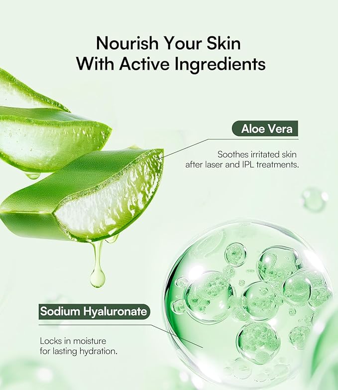 INIA Conductive Gel for Facial and Body Skin Care Machines – Hydrating Gel Primer with Hyaluronic Acid for Women and Men, 3.38 Fl Oz