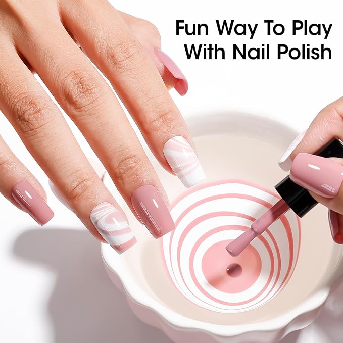GELLEN French Manicure Nail Polish, Neutral Nude White Regular Nail Polish French Tip Set, Quick Air Dry, 10ml 12-Color Set for Finger Toe Nails Salon Home, Non UV Gel, HEMA Free, TPO Free, Non-toxic