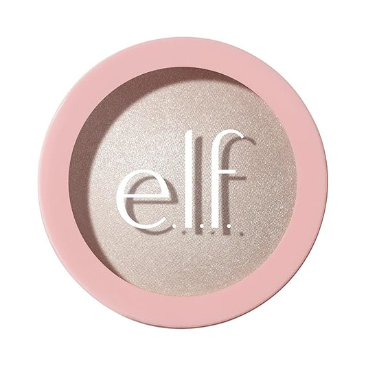 e.l.f. Halo Glow Silky Powder Highlighter, Long-Lasting Luminous Face Finish, Cake-Resistant With Micro-Shimmer, Vegan & Cruelty-Free, Soft Pearl Era