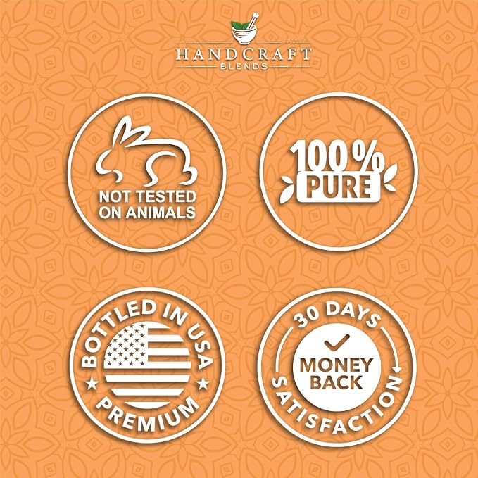 Handcraft Blends Bright & Balanced Set: Frankincense and Orange Essential Oils – (2 x 4 Fl Oz) – 100% Pure & Natural – for Diffuser, Aromatherapy, and DIY Projects