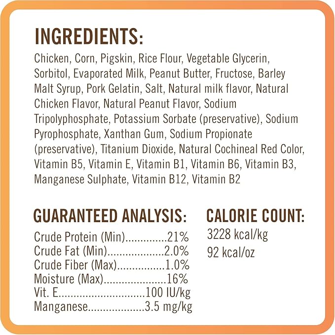 NutriChomps Rawhide Free Dog Chews, Chicken/PB/Milk, 5in Twists, 12ct | Long-lasting chew. High protein, low fat, healthy & delicious treat for dogs.