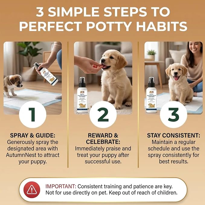 2 Packs Potty Training Spray for Dogs, Puppies & Adults Dog Potty Spray | Dog Pee Here Spray for Dogs, Helps Guide Dog to Pee Pads or Designated Areas – Safe Attractant for Indoor & Outdoor Use