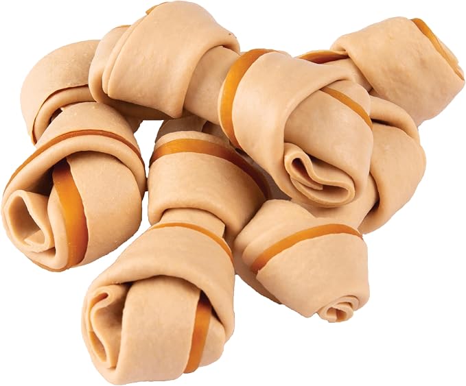 DreamBone Mini Bone Sweet Potato Rawhide-Free Dog Treats, 24 Count | Daily Chew, Digests Safely and Completely, Made With Real Chicken and Sweet Potato, For Adult Dogs