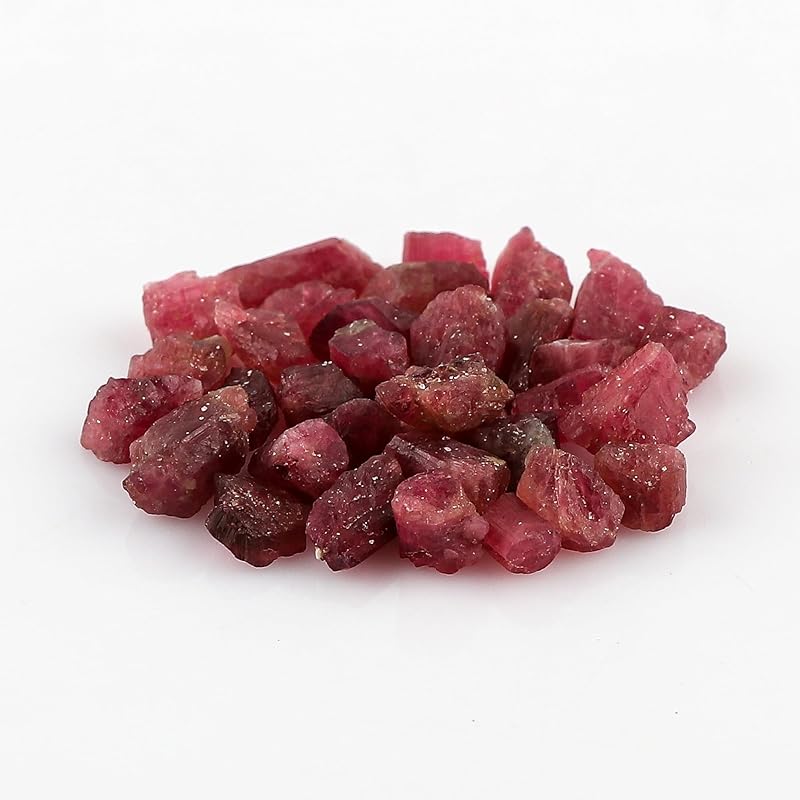 50 carats Raw Rubellite/Pink Tourmaline Rough Gemstone, Natural Crystals, Healing Stones, Wholesale Bulk Lot, Jewelry Making Supply, Stone, DIY Stones