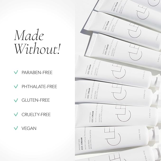 CLE Cosmetics CCC Cream (Golden Medium 301 / SPF 50) - Color Correcting With Sunscreen - Lightweight, Hydrating Foundation - BB & CC Hybrid - Light to Medium Coverage - 1 fl oz