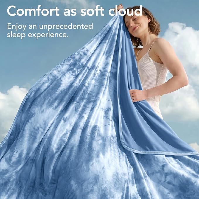 Cooling Blanket Twin 60"x80" for Hot Sleepers | Cold Summer Soft Blanket for Bed Couch and Travel Absorbs Heat Q-Max>0.35 Cool Lightweight Throw for Night Sweats Menopause
