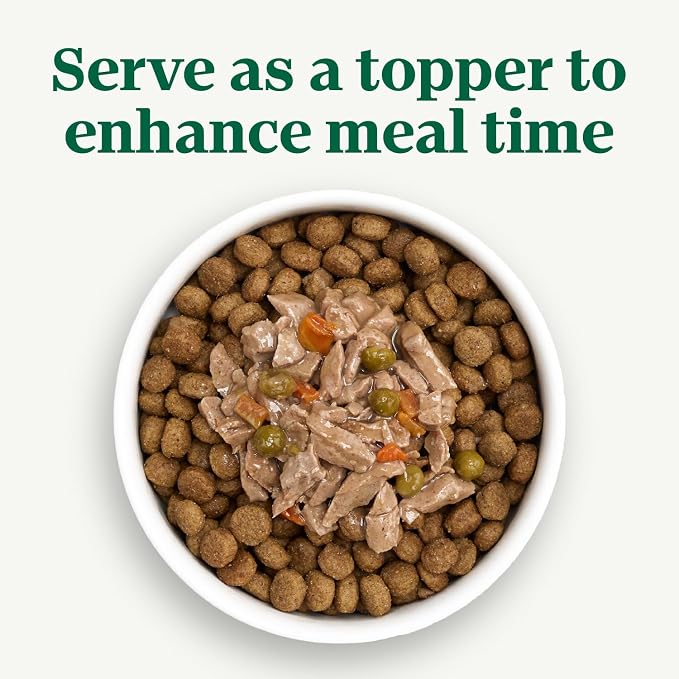 Nutro Hearty Stew Wet Dog Food, Tender Chicken, 12.5 oz, 12 Pack | Grain-free, non-GMO, real chicken #1 ingredient, with carrot & pea, natural ingredients, no corn, wheat, soy, made in USA