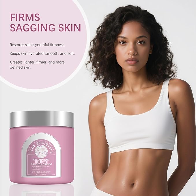 Champagne Lift Body Creme, Lift Firming Hydrating Cream Deep Moisturise Dry Skin Arms & Legs. (Aloe Fragrance)