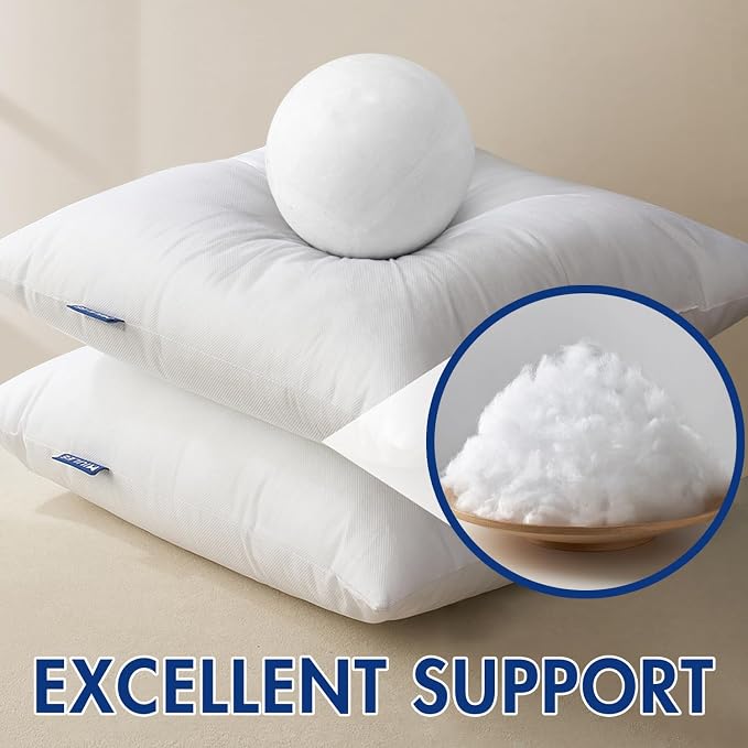 MIULEE Pillow Insert 20x26 Inch Decorative Rectangle Throw Pillow Inserts | Premium Fluffy Pillow Forms Sham Stuffer for Sofa Couch Living Room