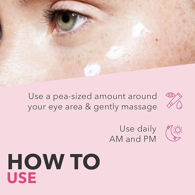 Beyou. Caffeine Eye Cream – K-Beauty Clean Skin Care – Anti-Aging Hydrating Under Eyes Cream with Caffeine and Hyaluronic Acid – Reduces Puffiness, Dark Circles & Fine Lines – Korean Skincare – 0.5 oz
