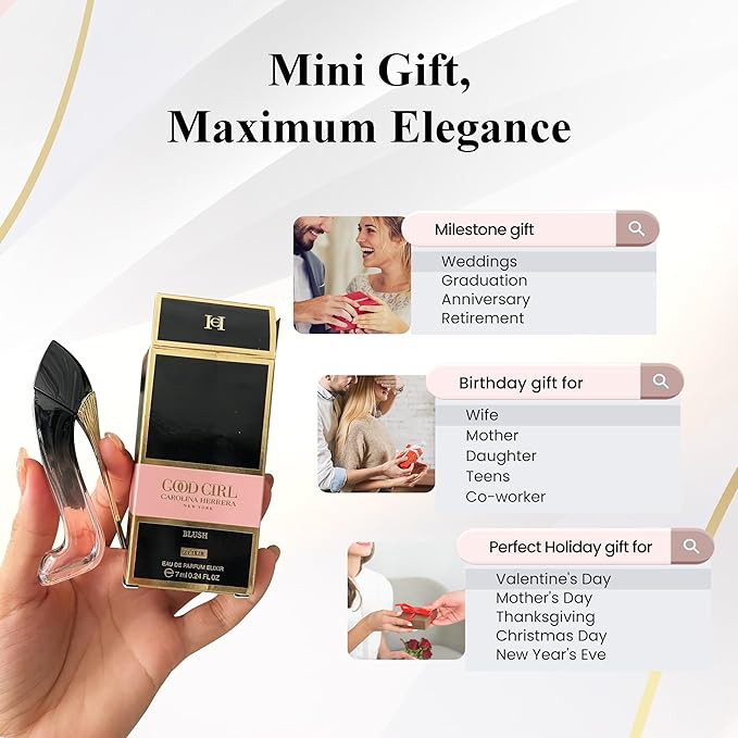 Good Girl Blush Elixir by Carolina Herrera Perfume for Women Mini Travel EDP Splash 0.24 oz