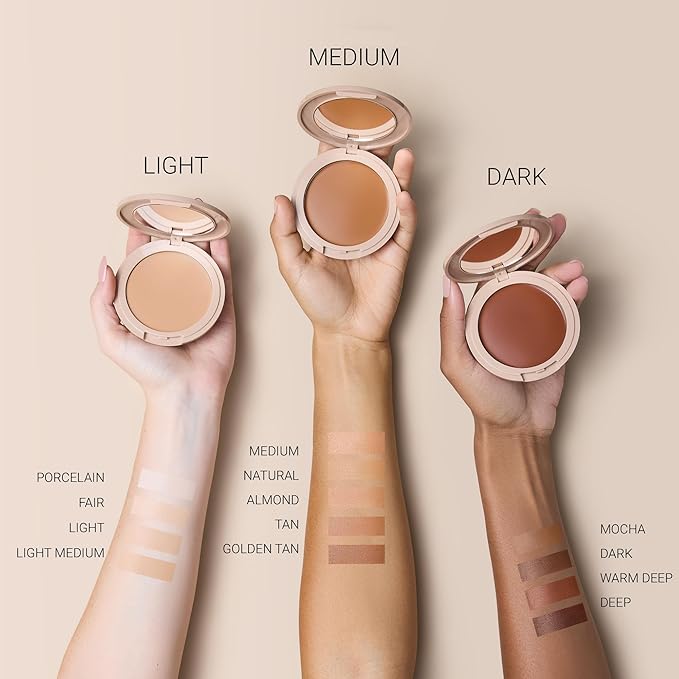 Foundation by No Makeup Makeup | Conceal & Correct with Long-Lasting, Buildable Formula & Lightweight Soft Finish | Cruelty-Free, Vegan, Fragrance-Free | Mocha