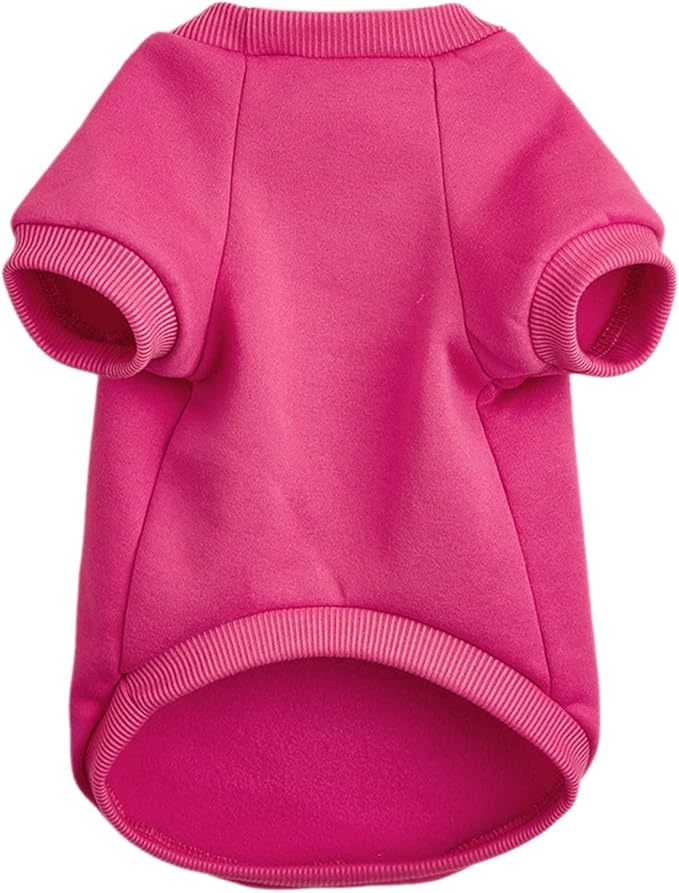Soft Puppy Sweater for Small Dogs Winter Knit Pullover, Rose XL | Elastic Cuffs Pet Clothes, Holiday Party Matching, Fall Winter Daily Outfit, Soft Breathable Machine Washable Sweatshirt