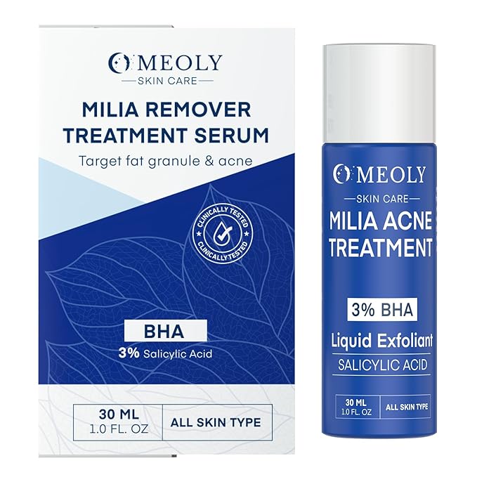 Milia Remover for face and eyes: Milia remover treatment with 3% Salicylic Acid for Acne exfoliant, Advanced formula for Men and Women 30ML
