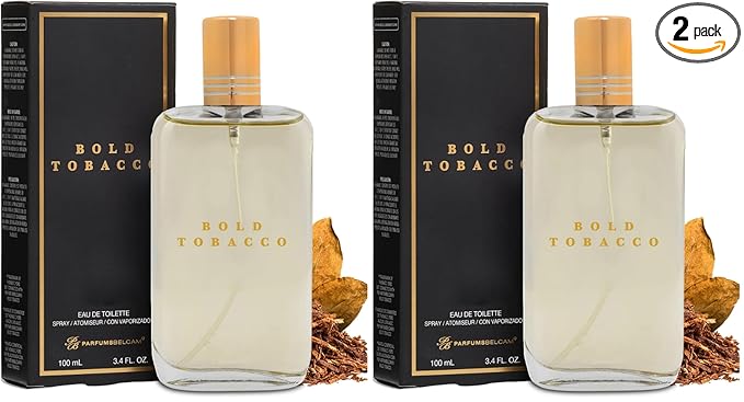 PB ParfumsBelcam Bold Tobacco Eau De Toilette Spray, Our Version of Tobacco Vanille, 3.4 fl.oz. (Pack of 2)